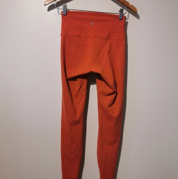 Lululemon Perfect Fall Color S6 Wunder  Train High rise Tight Brick - Picture 7 of 11